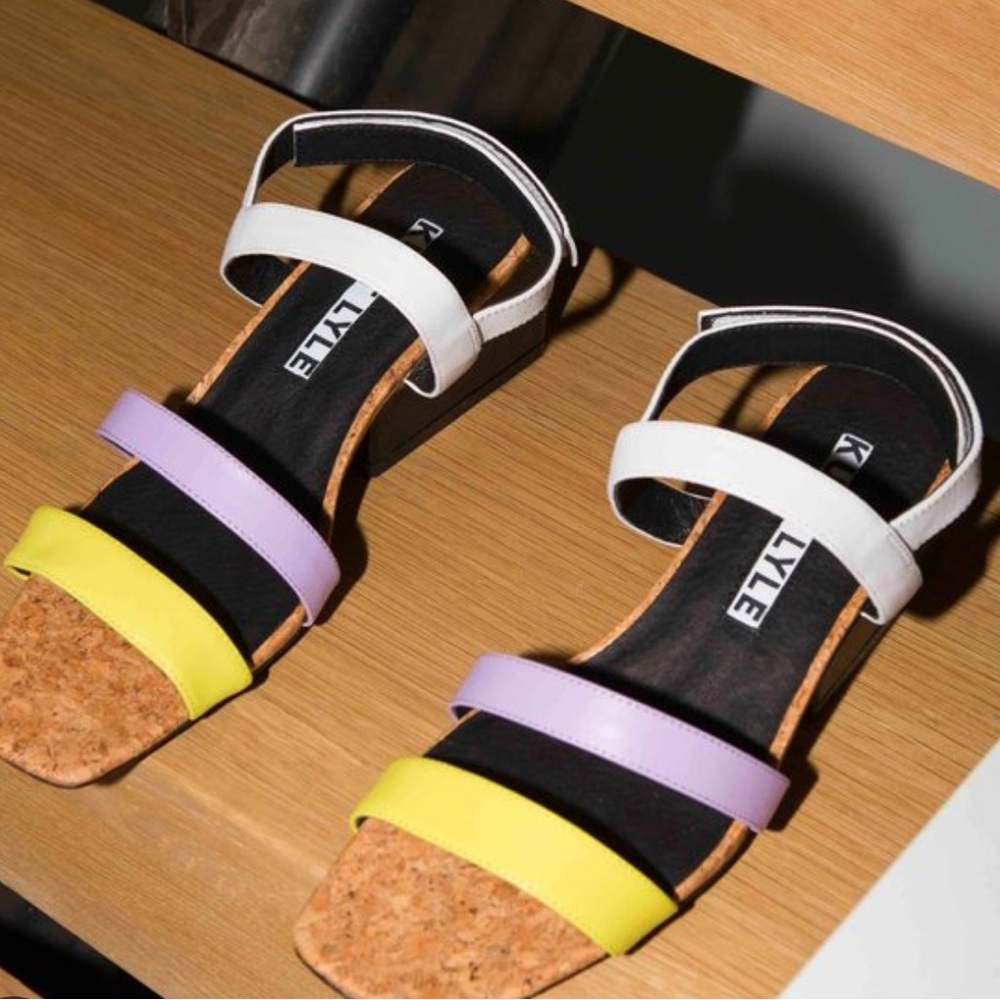 Kurt Lyle Josephine block heel cork sandals